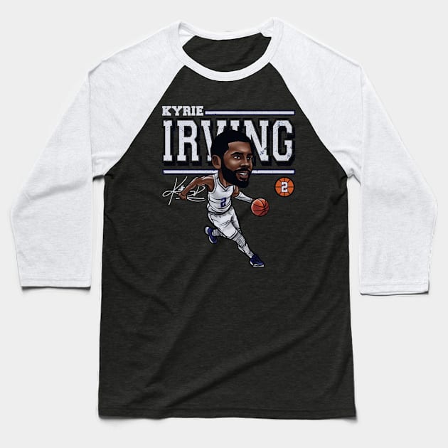 Kyrie Irving Dallas Cartoon Baseball T-Shirt by danlintonpro